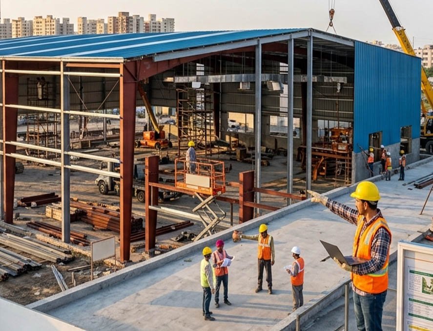 Industrial steel structure