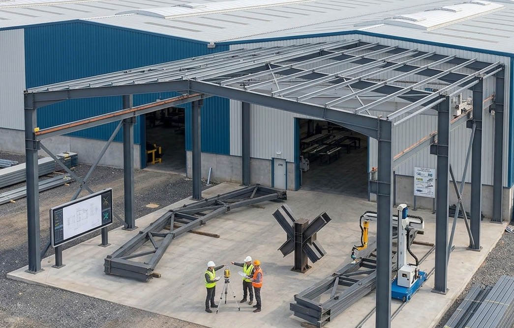 Structural steel fabrication